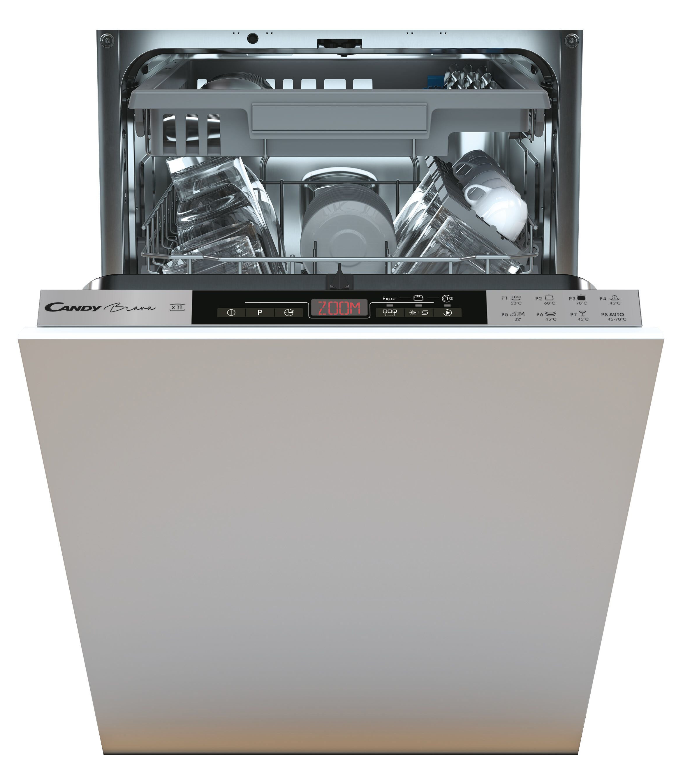 Zmywarka CANDY Brava CDIH 2T1145 Trzeci kosz Aqua Stop