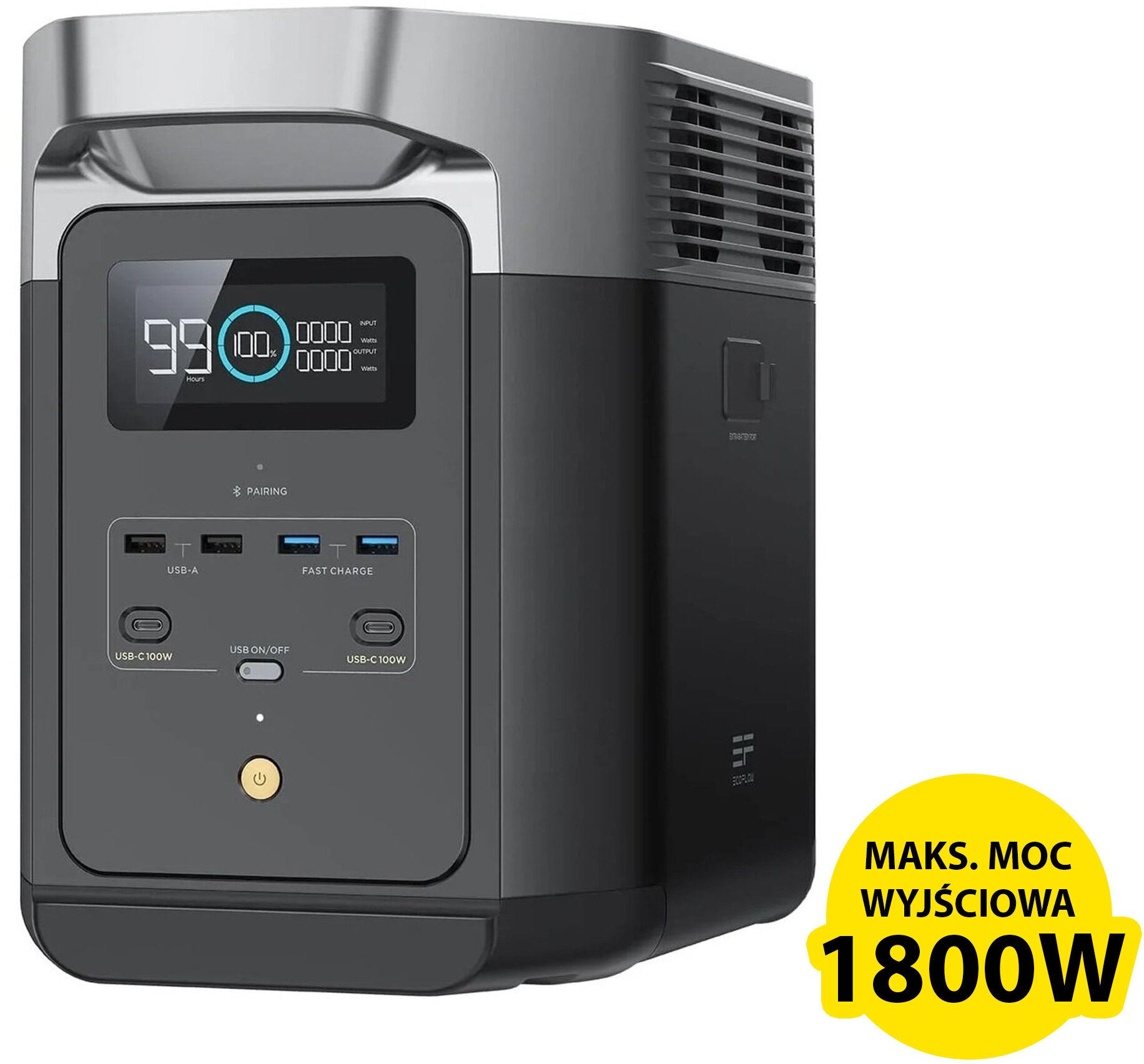 EcoFlow DELTA 2 容量1024Wh 出力1500W ユアサプライムス.com｜EcoFlow DELTA2 デルタ2 ZMR330-JP 定格出力