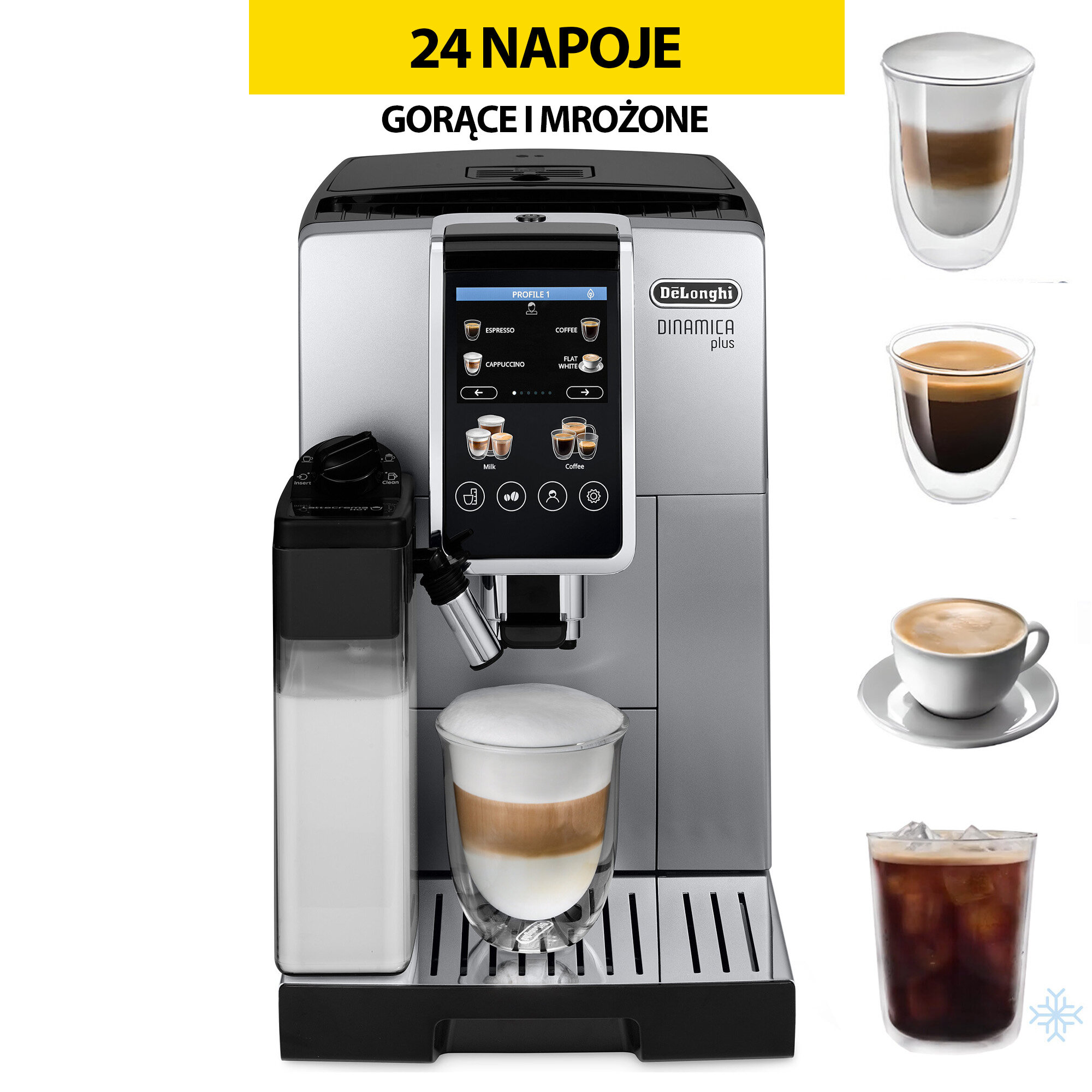 Ekspres DELONGHI Dinamica Plus ECAM 380.85.SB – sklep