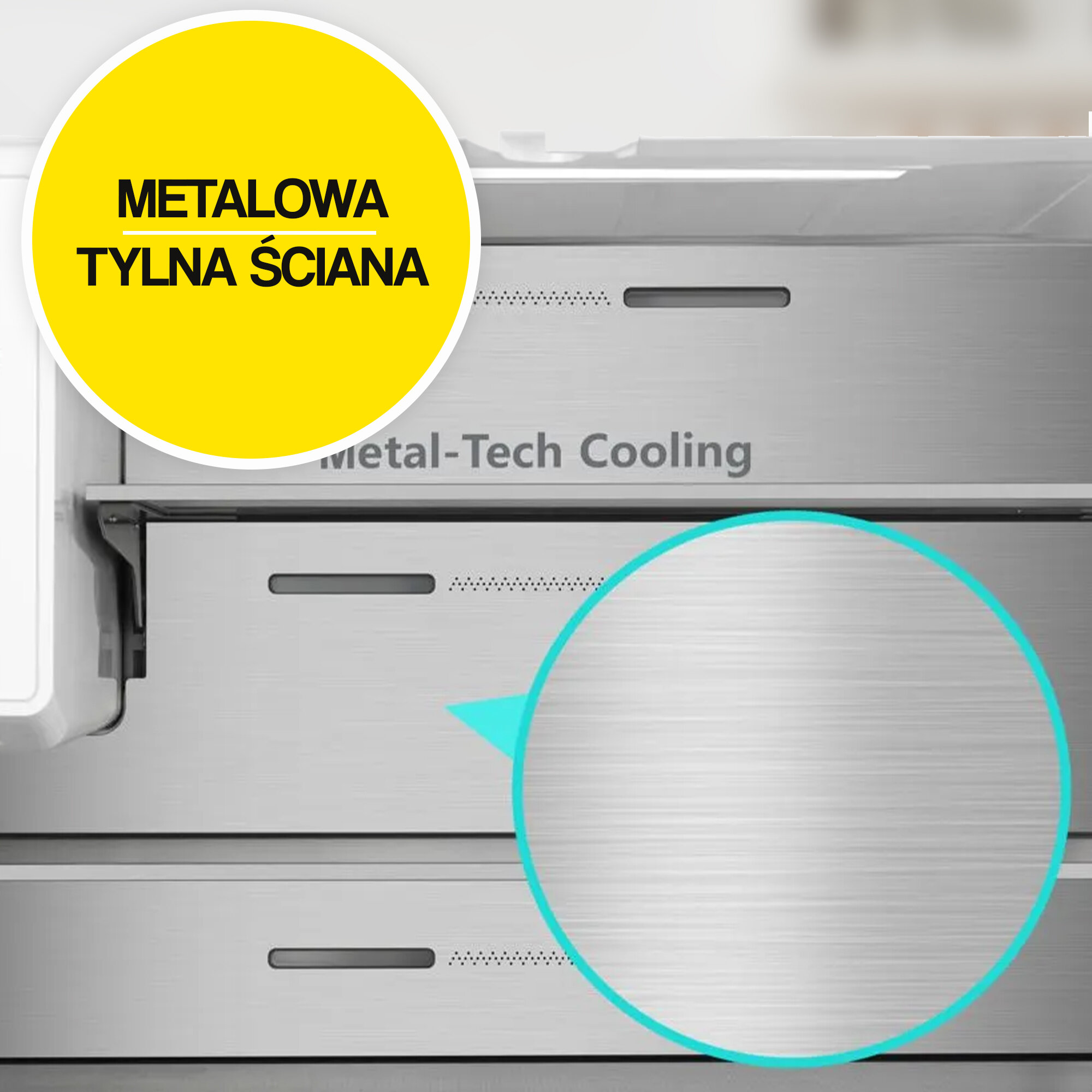 Lodówka HISENSE RF749N4SGIE MD Side by Side No Frost 178.5cm