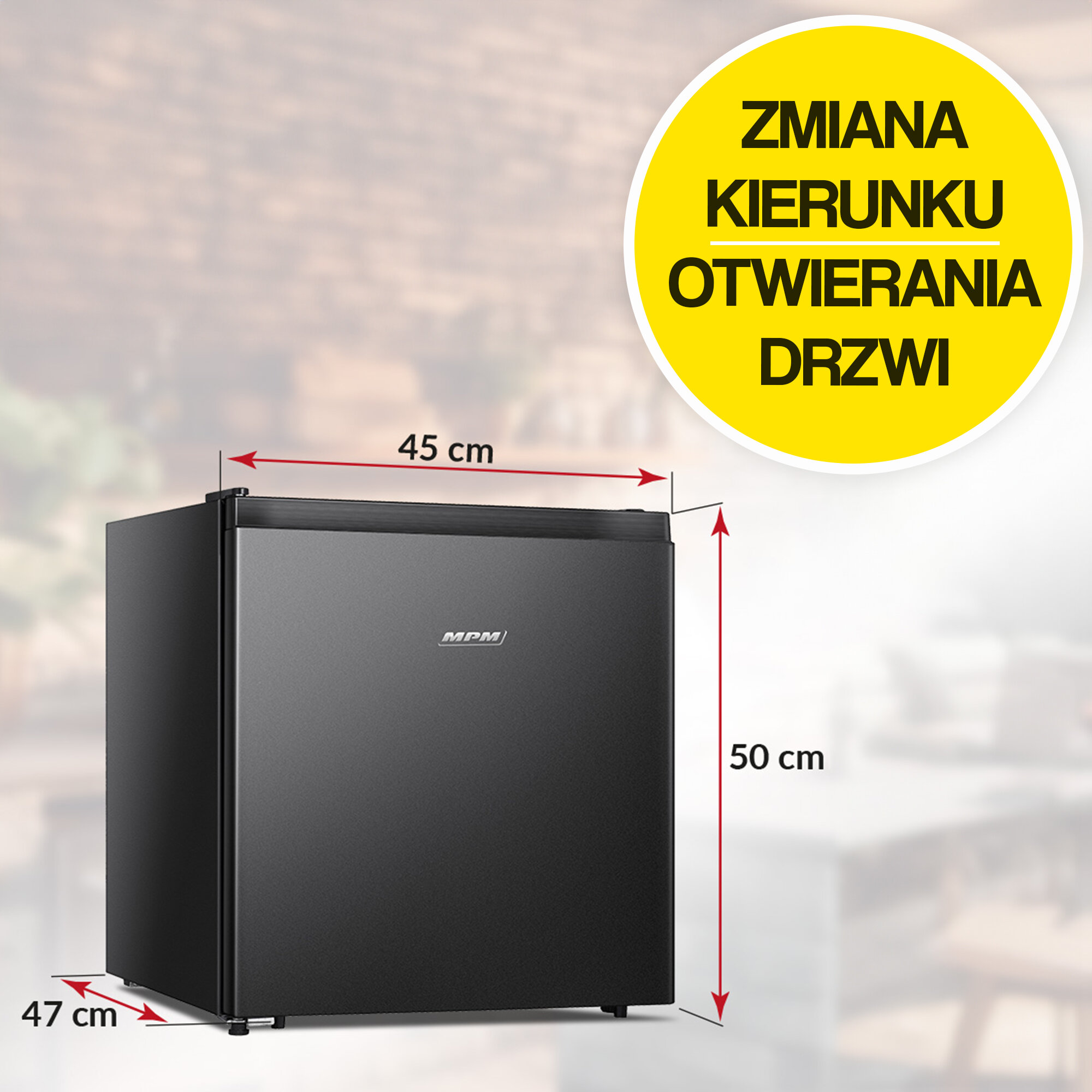 Lodówka MPM 46-CJ-06 50cm Czarna – sklep internetowy Avans.pl