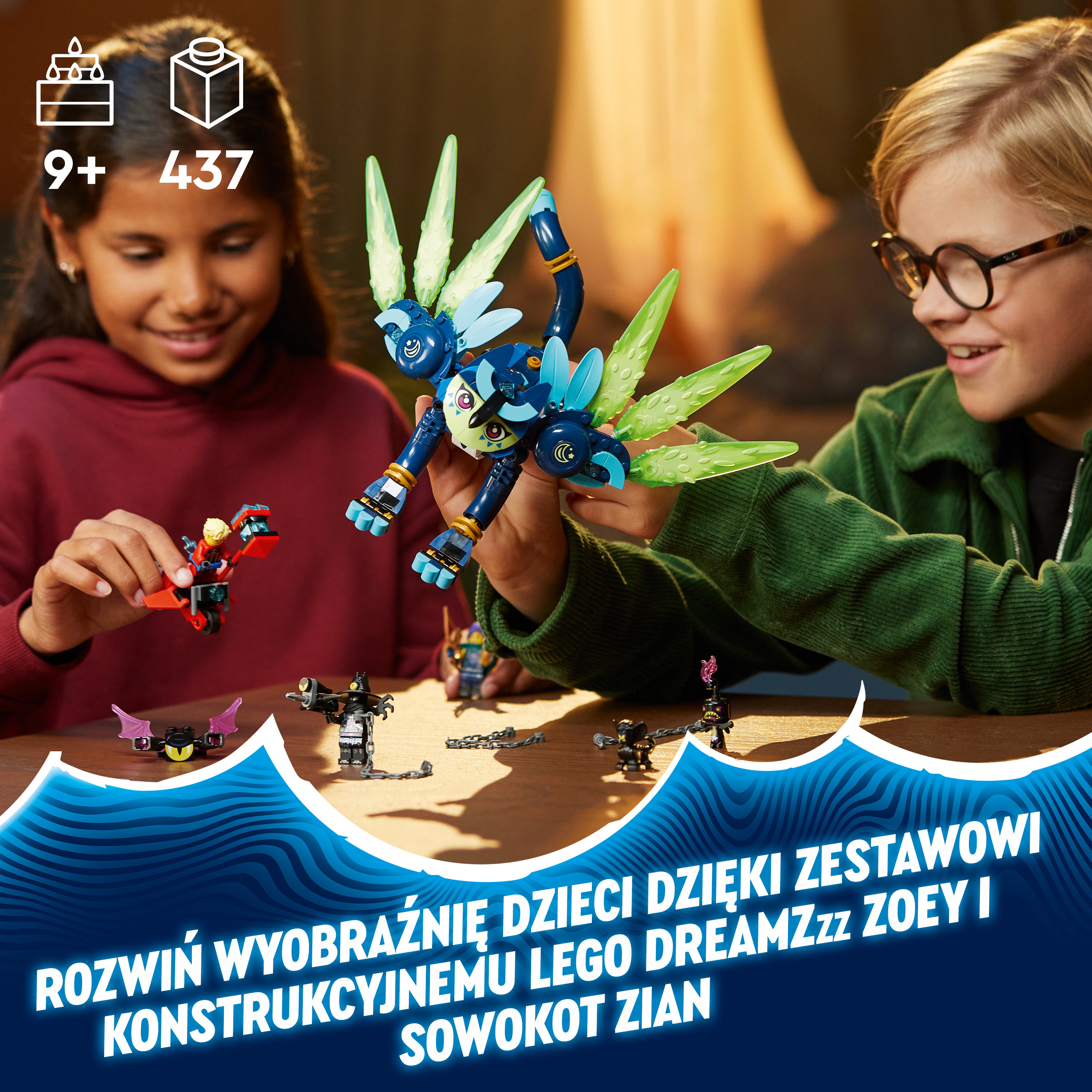 LEGO 71476 DREAMZzz Zoey i sowokot Zian – sklep internetowy Avans.pl