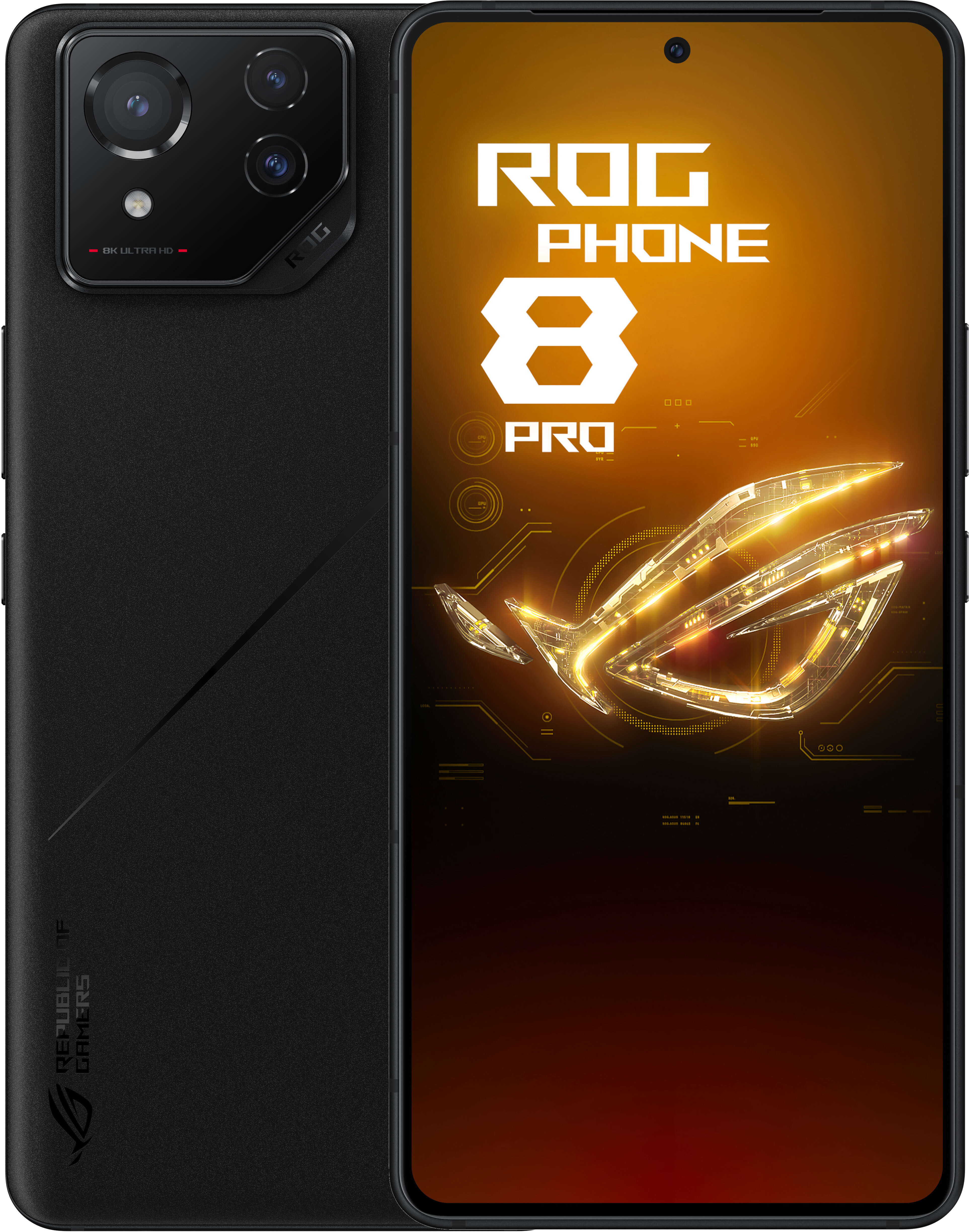 ASUS ROG Phone 8 16GB/256GB 本体 ASUS ROG Phone 8 Telefon, Szary - Rebel Grey, 12GB RAM 256GB