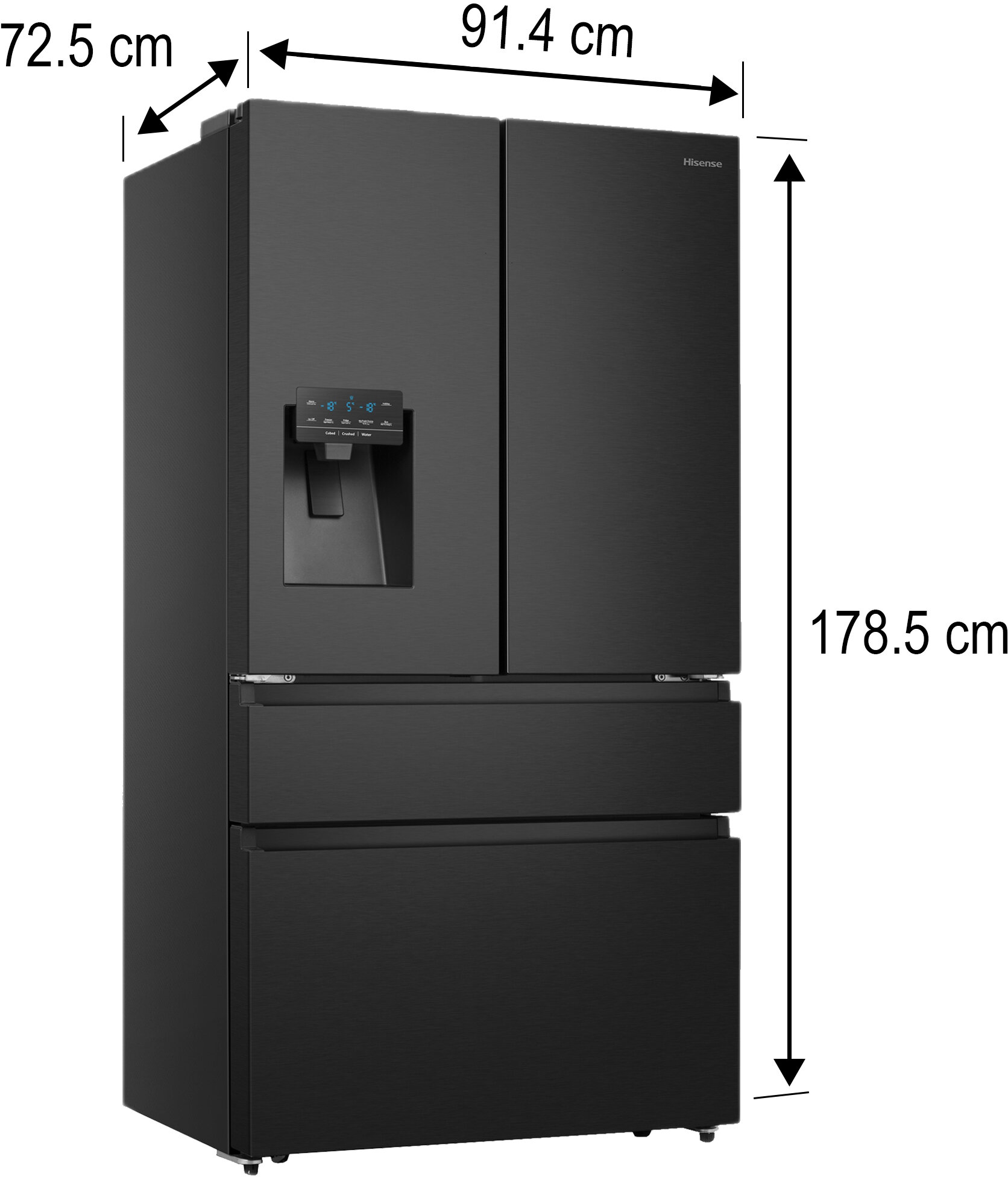Lodówka HISENSE RF728N4SBFE MD Side by Side No Frost 178.5cm
