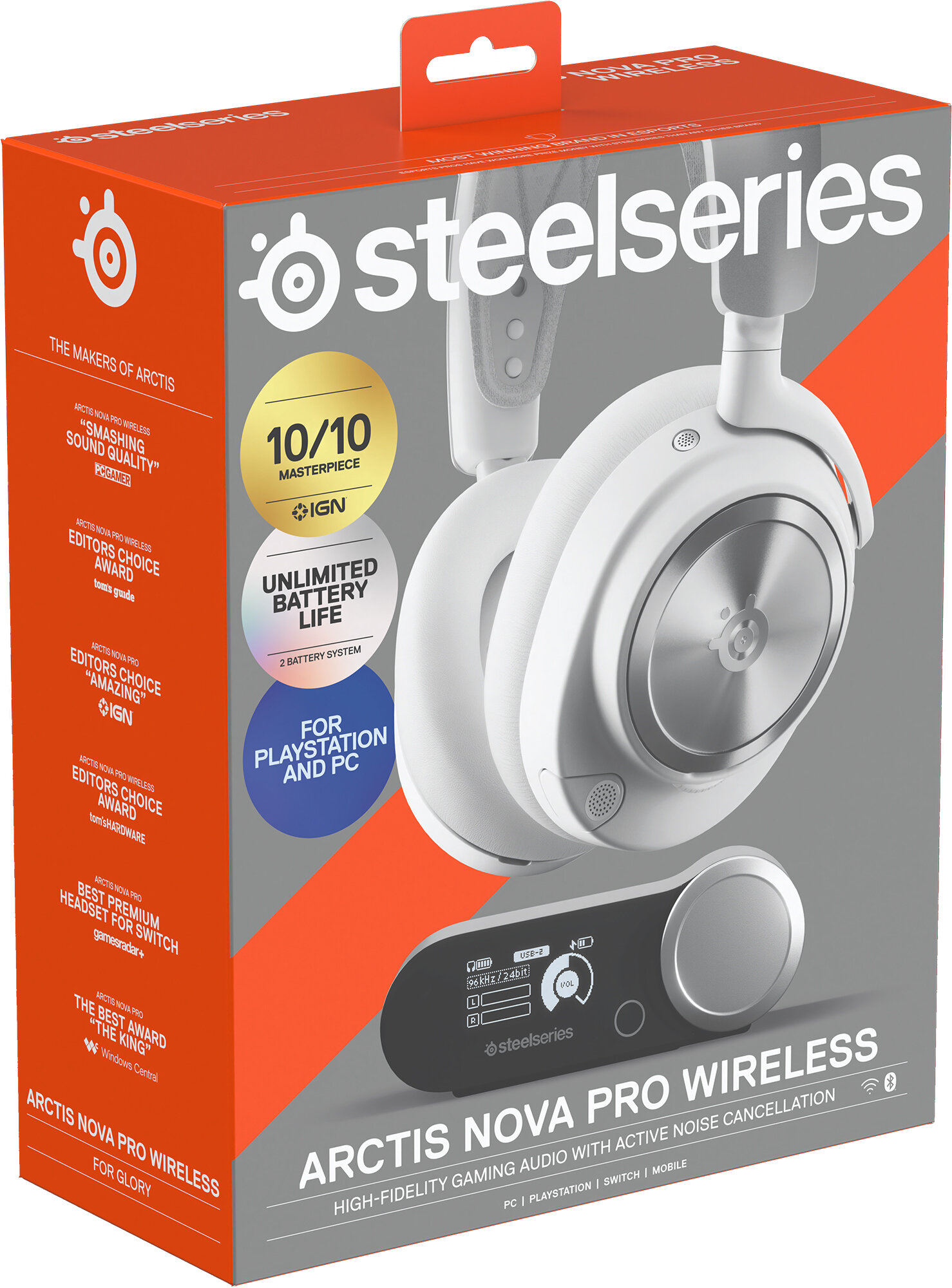 Słuchawki STEELSERIES Arctis Nova Pro Wireless, Nauszne, ANC