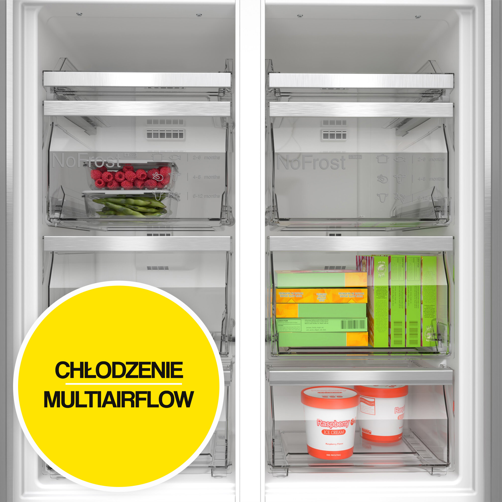 Lodówka BOSCH KMC85LBEA Side by Side No Frost 189.5cm Czarna