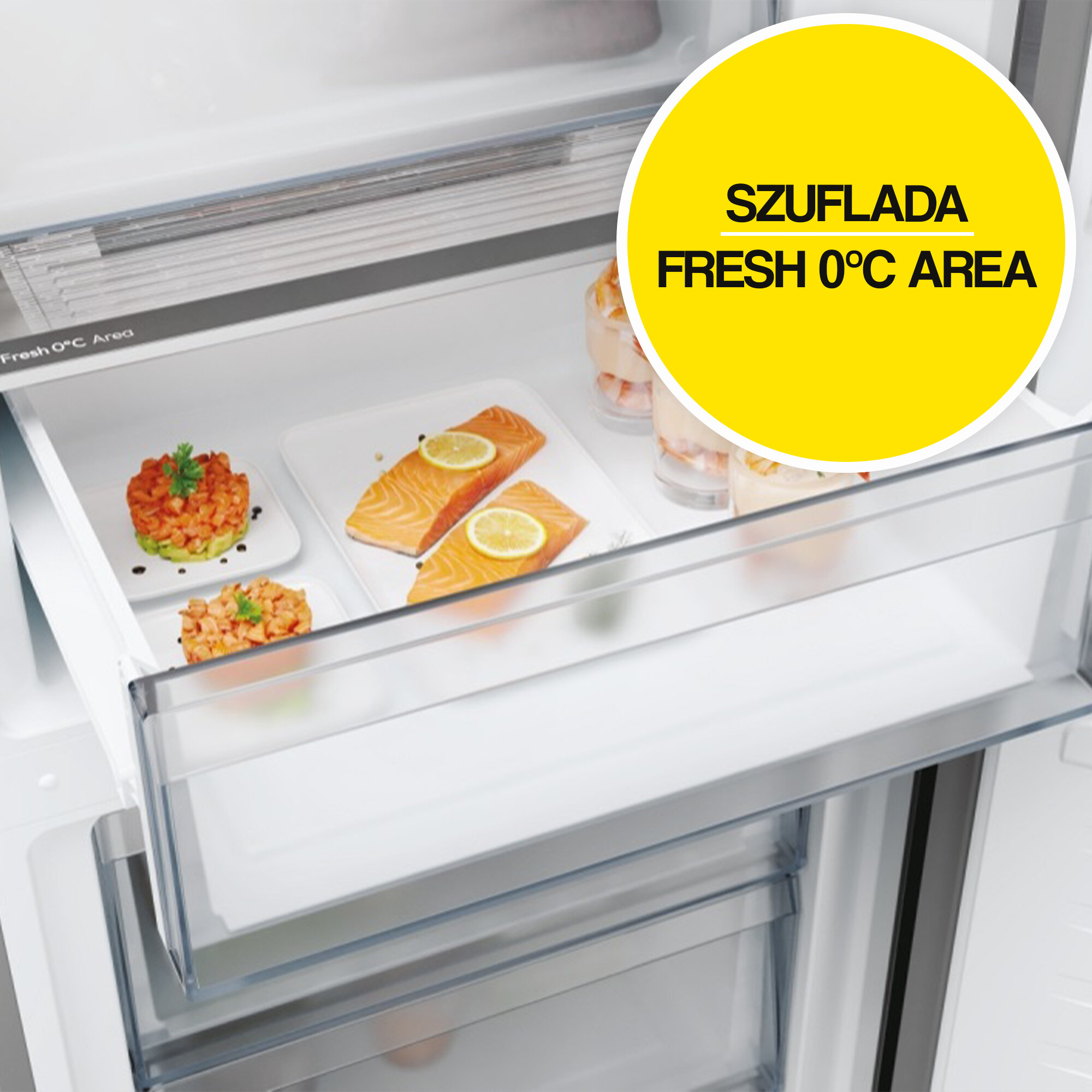 Lodówka CANDY CNCQ4T618EX Fresco 500 No Frost 185cm Inox – sklep