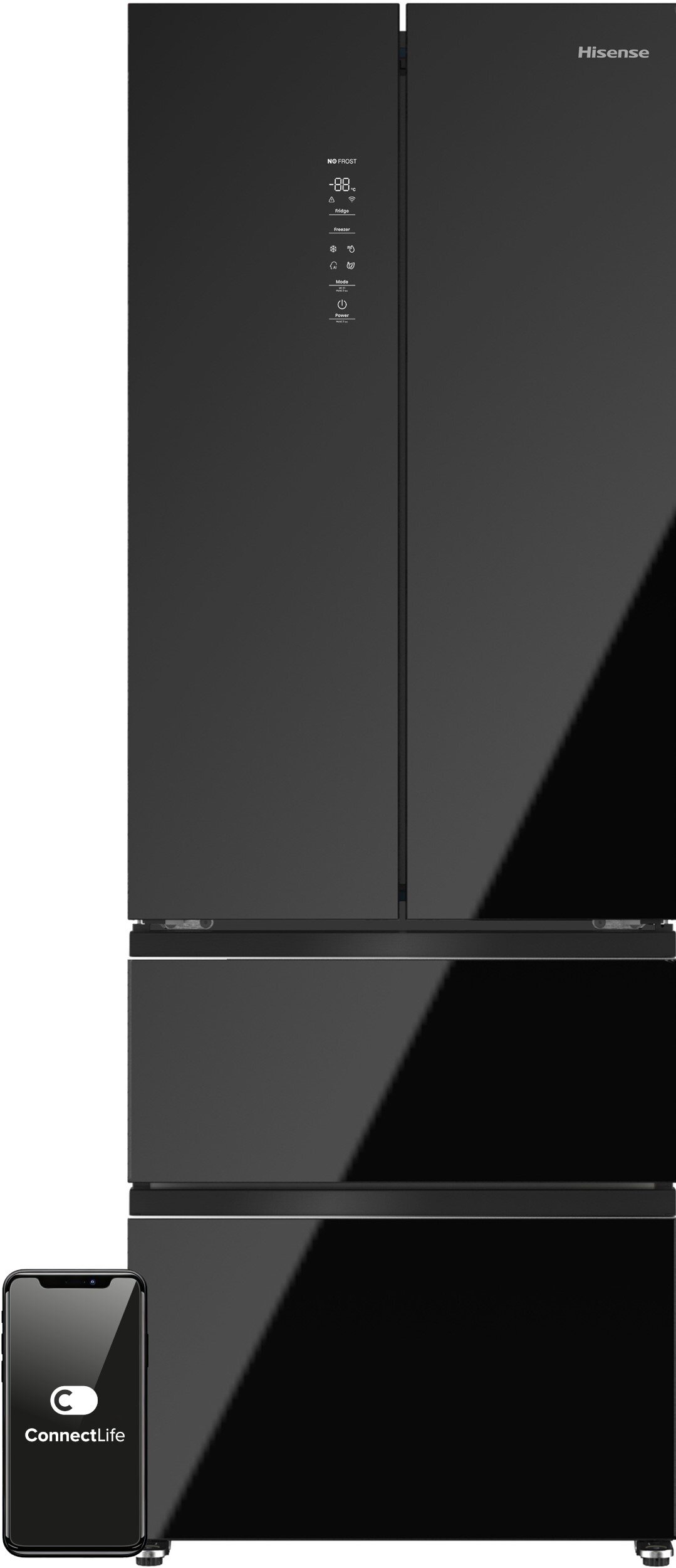 ラフォーレ11n LOFRA | Lodówka | DOLCEVITA SIDE BY SIDE | ROSSO BURGUNDY