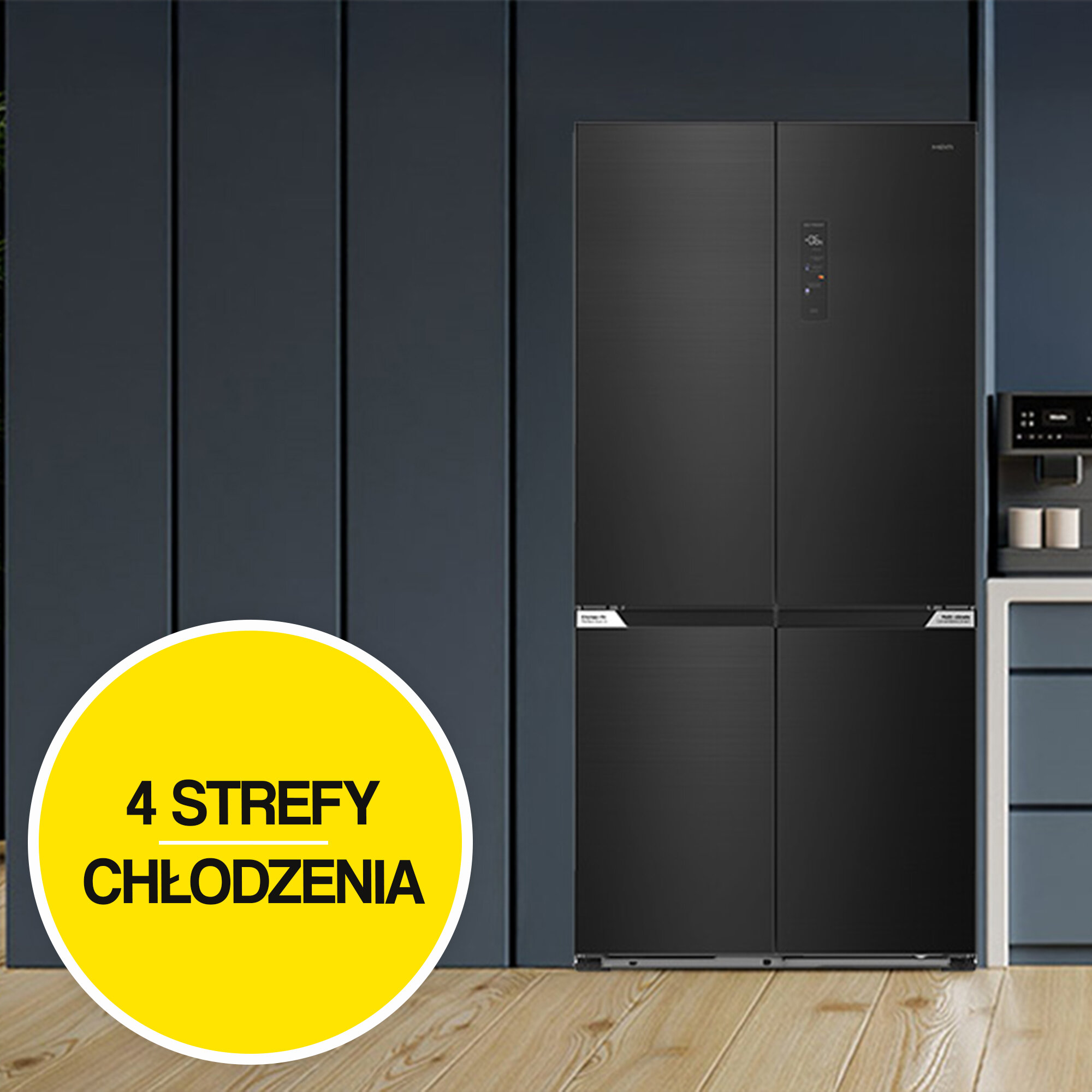 Lodówka MPM 503-SSI-10 Side by Side No Frost 190.2cm Ciemny inox