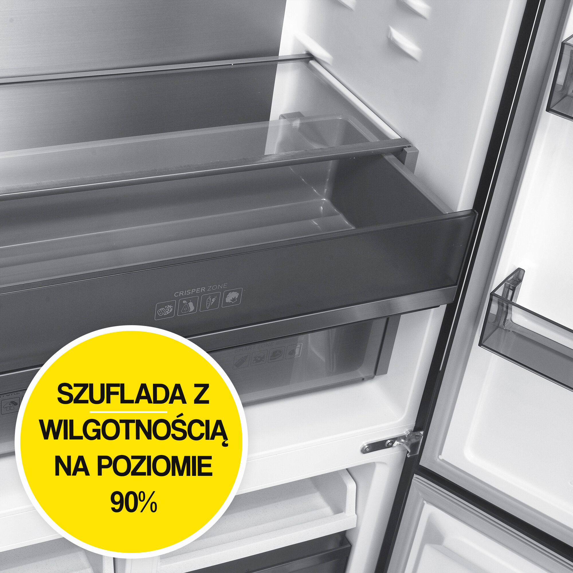 Lodówka MPM 503-SSI-10 Side by Side No Frost 190.2cm Ciemny inox