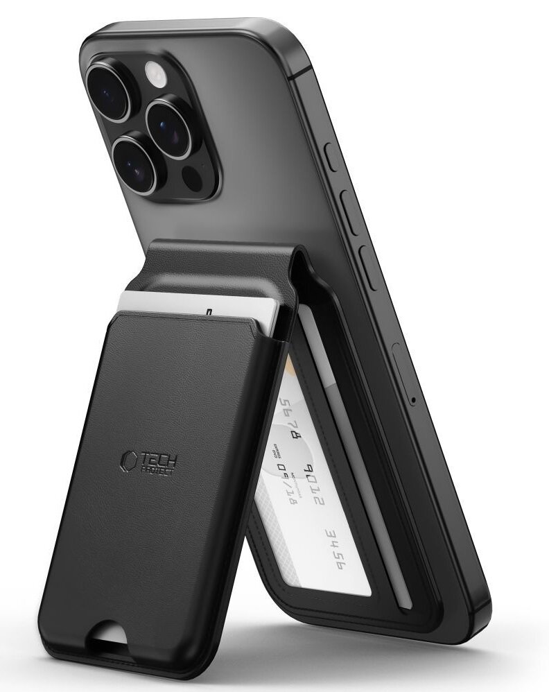 Etui TECH-PROTECT MagWallet Stand MagSafe Universal Czarny