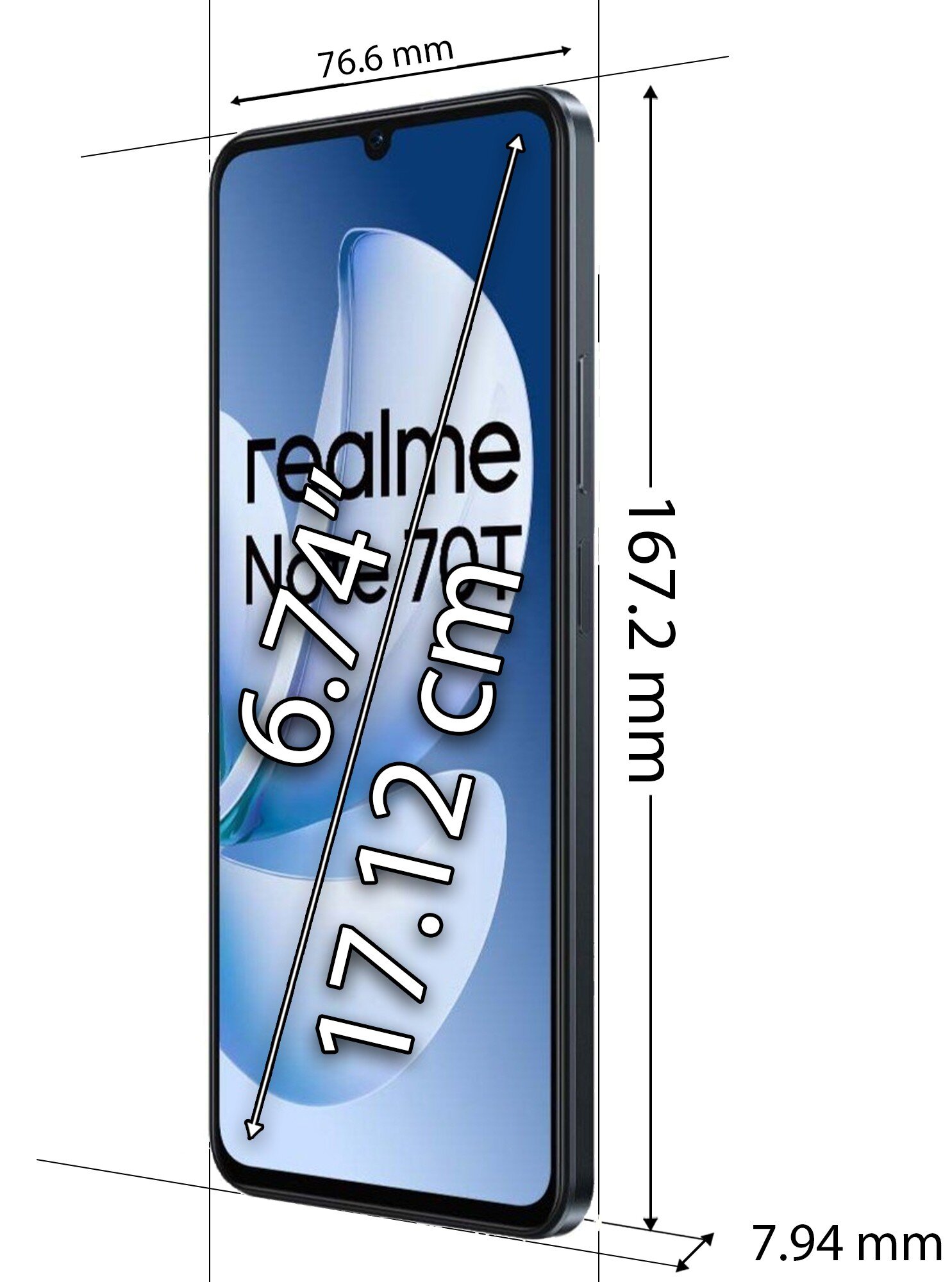 realme note 70t 4GB /256GB ブラック realme Note 70T 4/128GB czarny