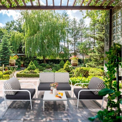 Sofa ogrodowa PATIO Agat Maroko L124-06EB Szary